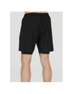 Short de sport 2 en 1 kros noir homme - Endurance