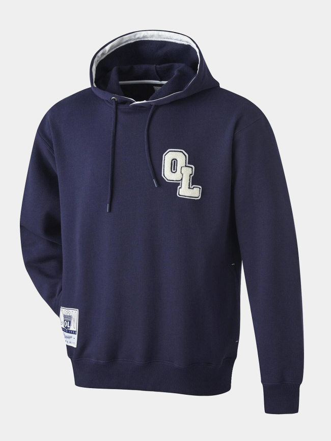 Sweat à capuche ol campus bleu adulte - Olympique Lyonnais
