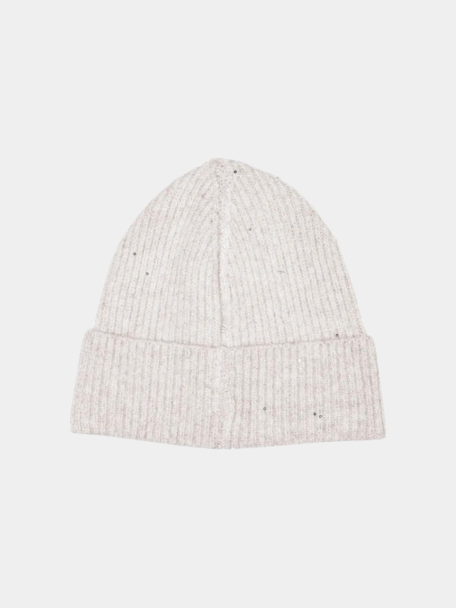 Bonnet pailleté sola beige femme - Only