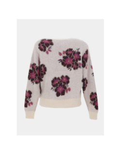 Pull vmpoilu à fleurs beige femme - Vero Moda