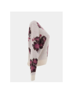 Pull vmpoilu à fleurs beige femme - Vero Moda