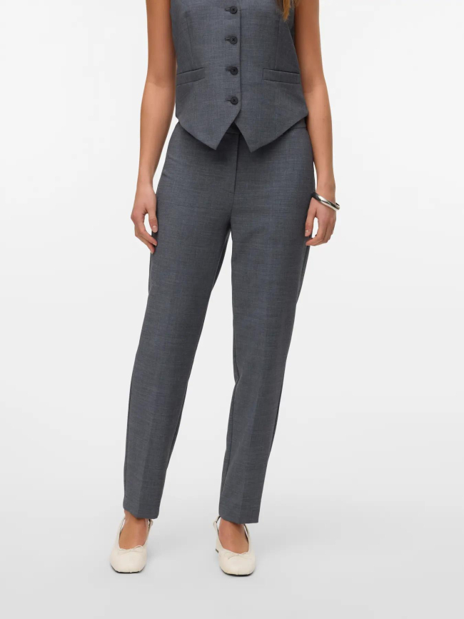 Pantalon cigarette tania gris femme - Vero Moda