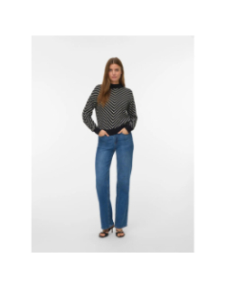 Pull fin rayé capricorn noir femme - Vero Moda