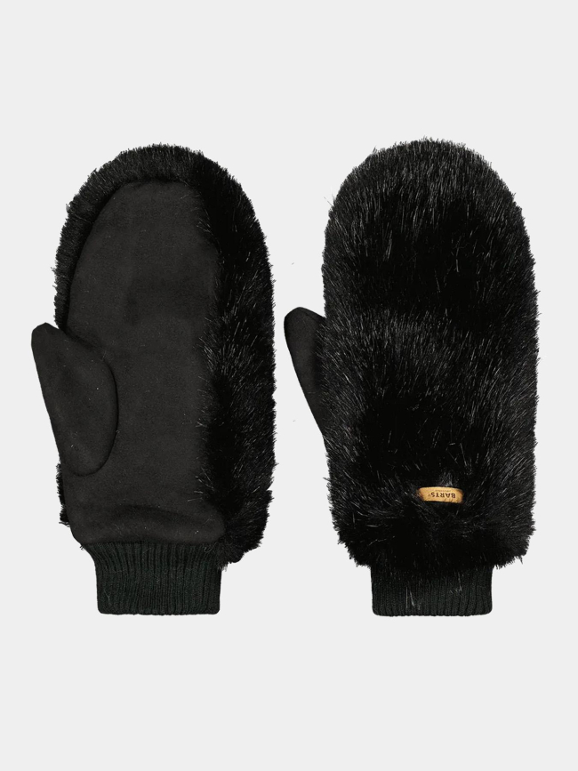 Moufles fausse fourrure fur noir femme - Barts