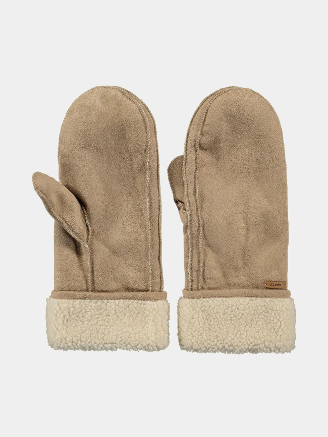 Moufles fourrées yokam beige femme - Barts