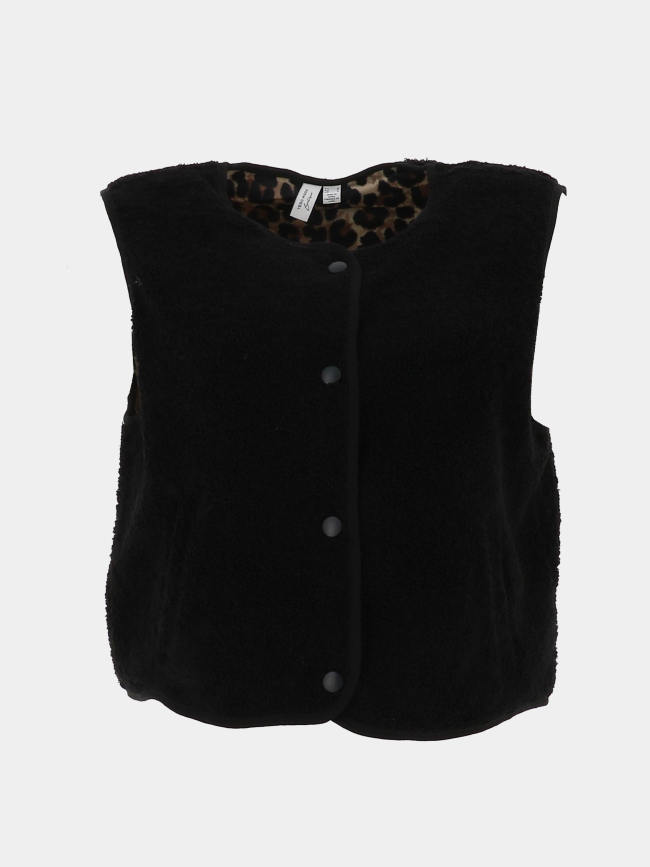 Veste sans manche teddy illy noir femme - Vero Moda