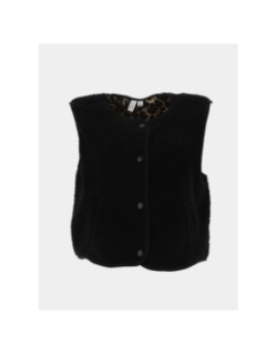 Veste sans manche teddy illy noir femme - Vero Moda