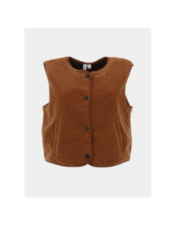 Veste sans manche teddy illy marron femme - Vero Moda