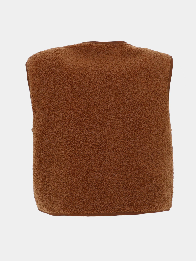 Veste sans manche teddy illy marron femme - Vero Moda