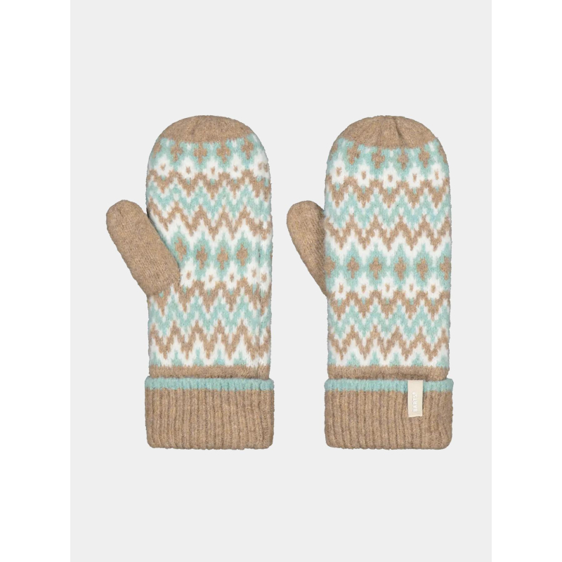 Moufles polaire nakarah marron bleu femme - Barts