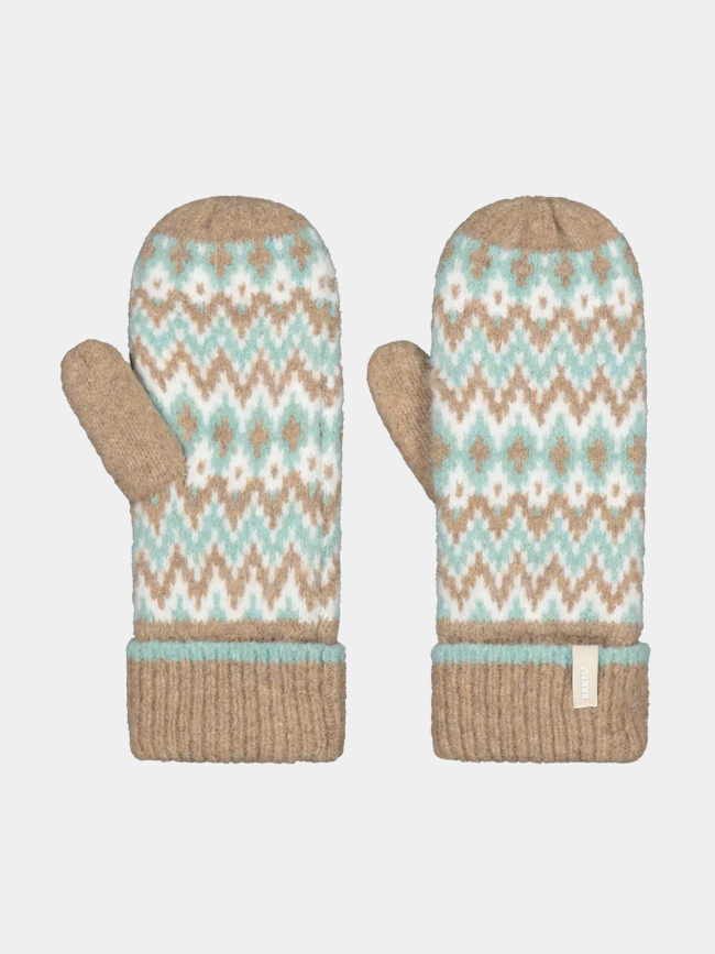 Moufles polaire nakarah marron bleu femme - Barts