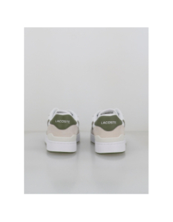 Baskets t-clip set blanc kaki homme - Lacoste