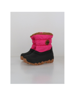 Après-ski woule rose noir enfant - Vertigo Alpes