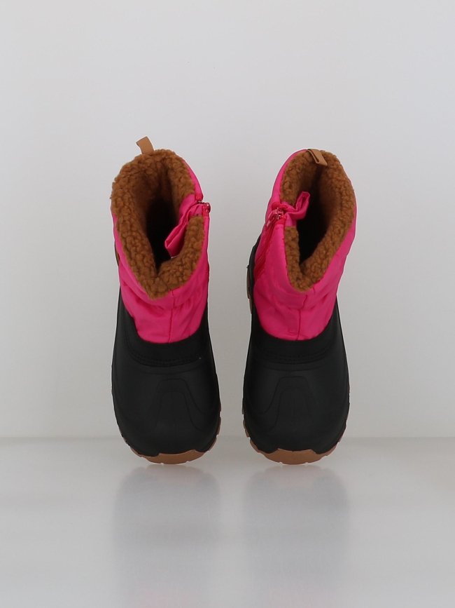 Après-ski woule rose noir enfant - Vertigo Alpes
