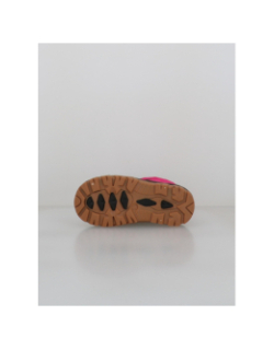 Après-ski woule rose noir enfant - Vertigo Alpes