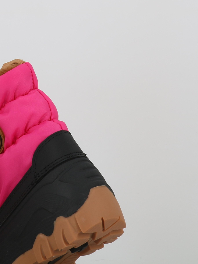 Après-ski woule rose noir enfant - Vertigo Alpes