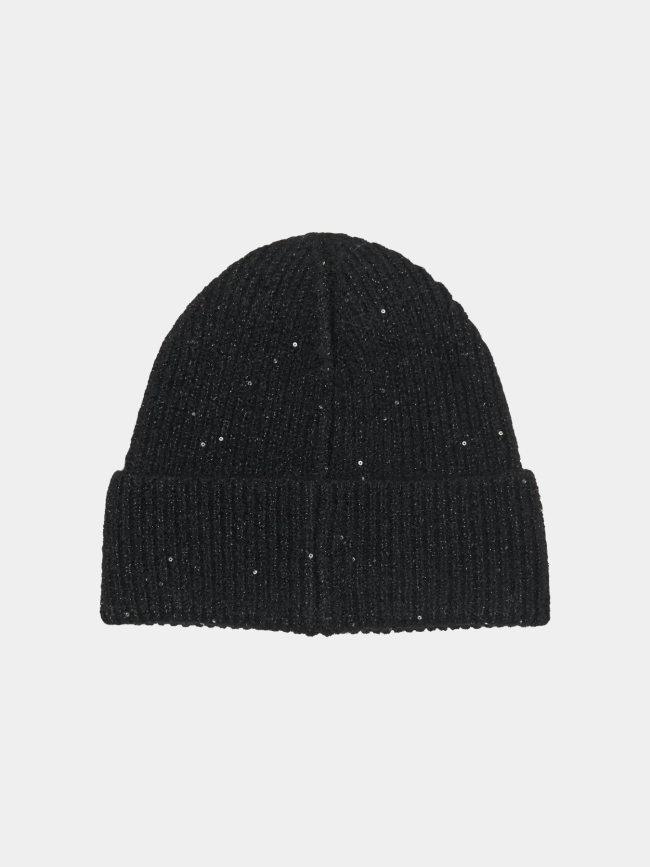 Bonnet pailleté sola noir femme - Only