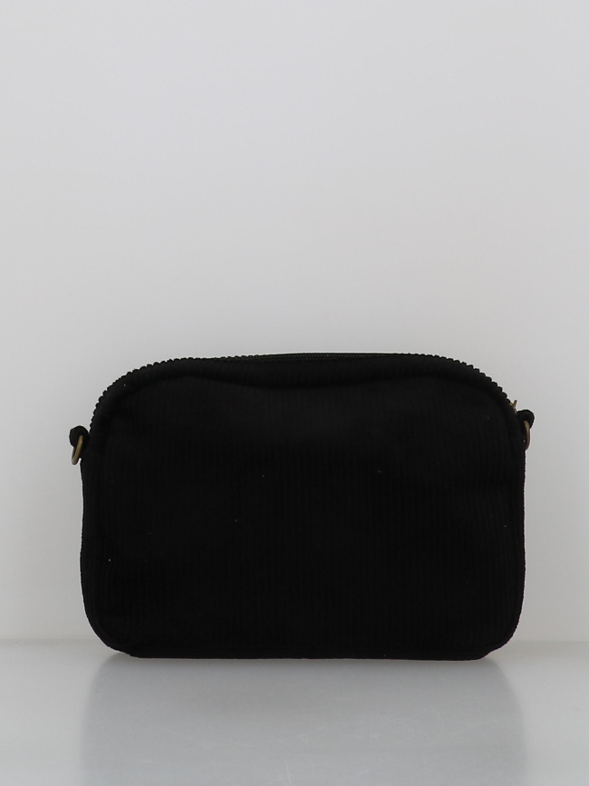 Sac bandoulière en velours côtelé pcmilla noir femme - Pieces