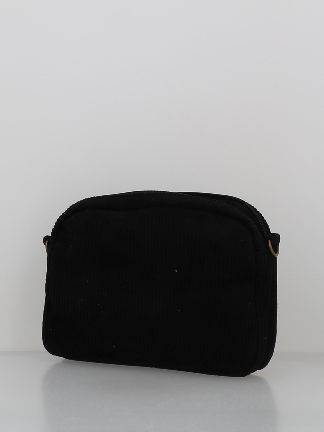 Sac bandoulière en velours côtelé pcmilla noir femme - Pieces