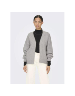 Gilet cardigan dinea gris femme - Jdy