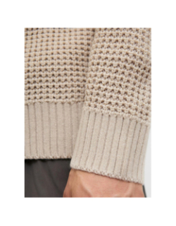 Pull crochet global beige homme - Jack & Jones