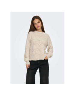 Pull gila life structure beige femme - Only