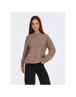 Pull gila life structure marron femme - Only