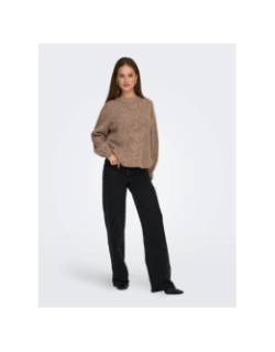 Pull gila life structure marron femme - Only