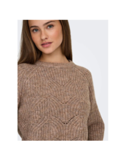 Pull gila life structure marron femme - Only