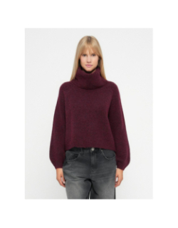 Pull col roulé gila bordeaux femme - Only