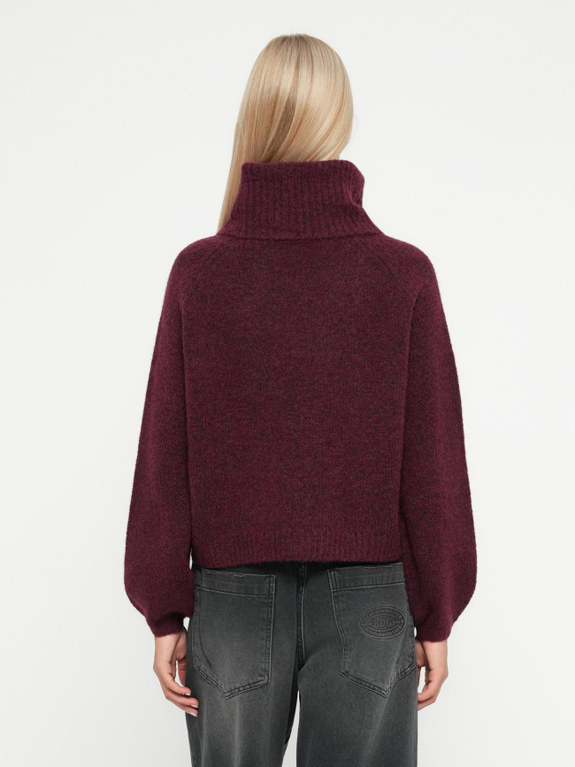 Pull col roulé gila bordeaux femme - Only