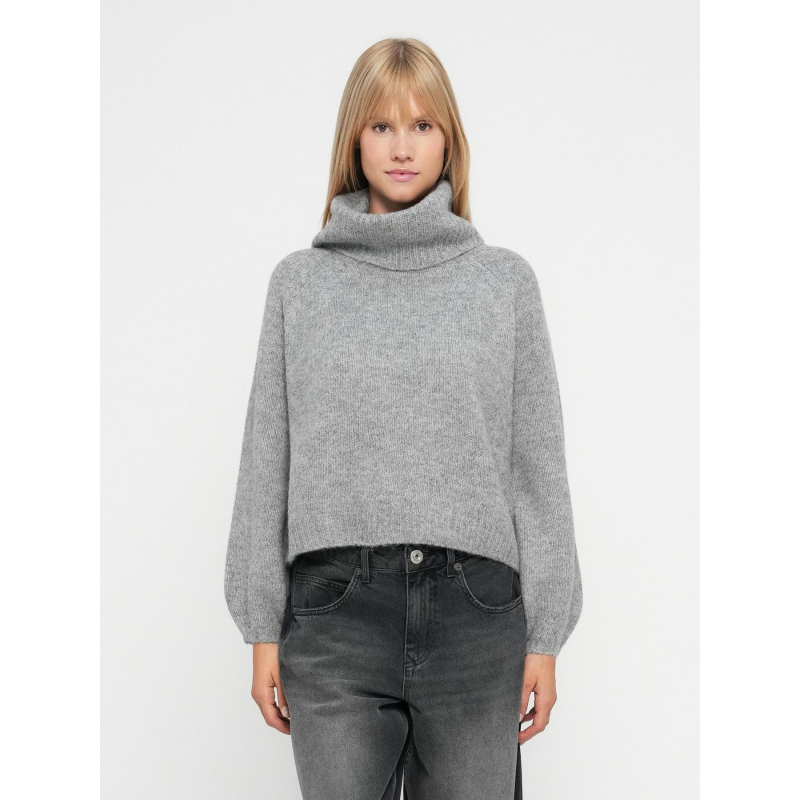 Pull col roulé gila gris femme - Only
