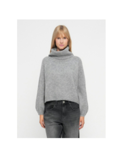 Pull col roulé gila gris femme - Only