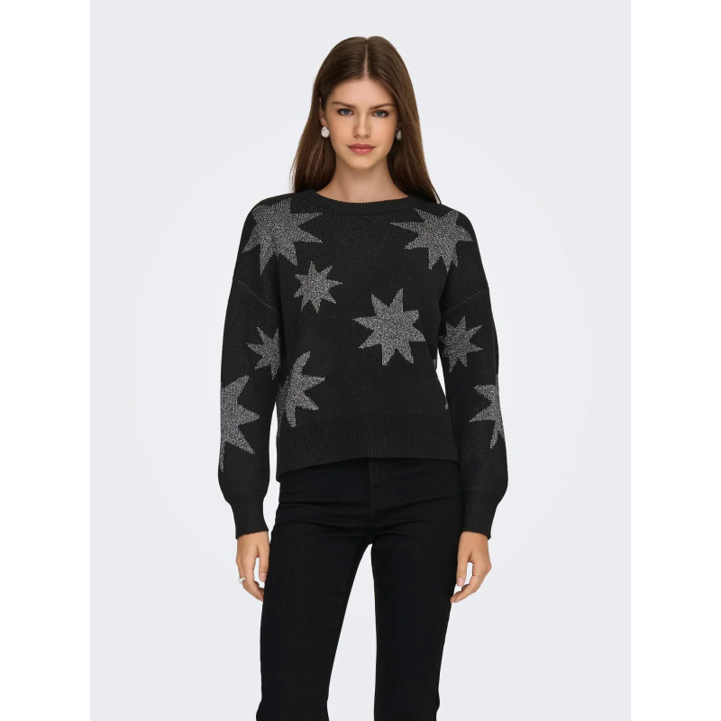 Pull étoiles pailletées rosie noir femme - Only