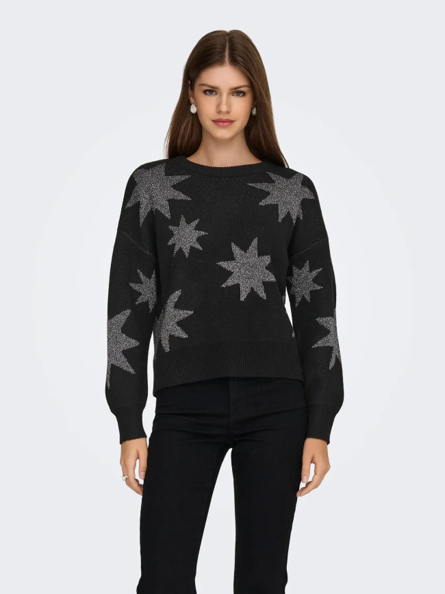 Pull étoiles pailletées rosie noir femme - Only