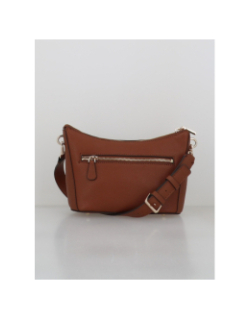 Sac bandoulière chardon zippé waldena marron femme - Guess