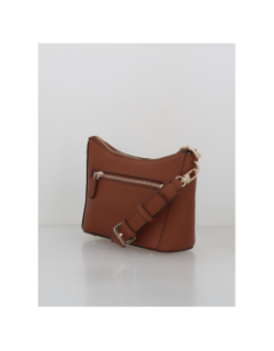 Sac bandoulière chardon zippé waldena marron femme - Guess