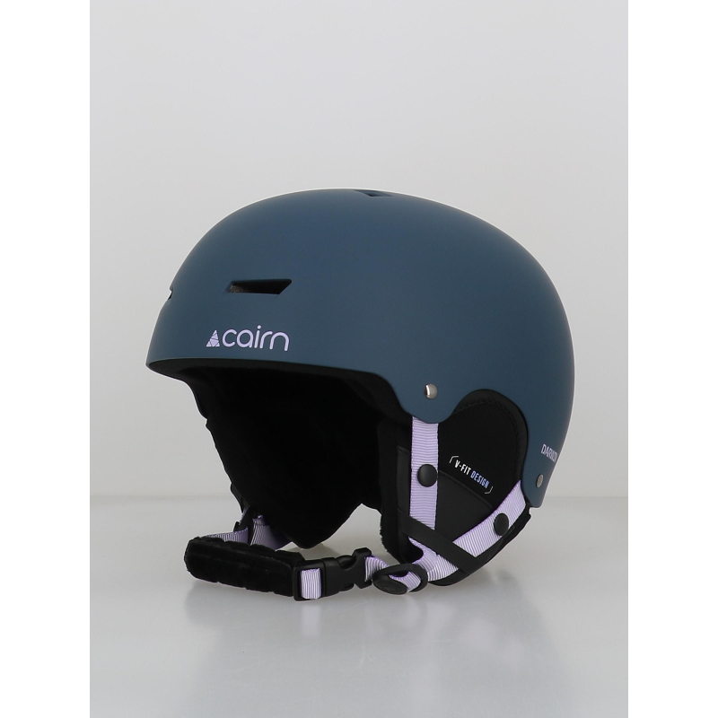 Casque de ski et vélo darwin bleu marine et violet adulte - Cairn