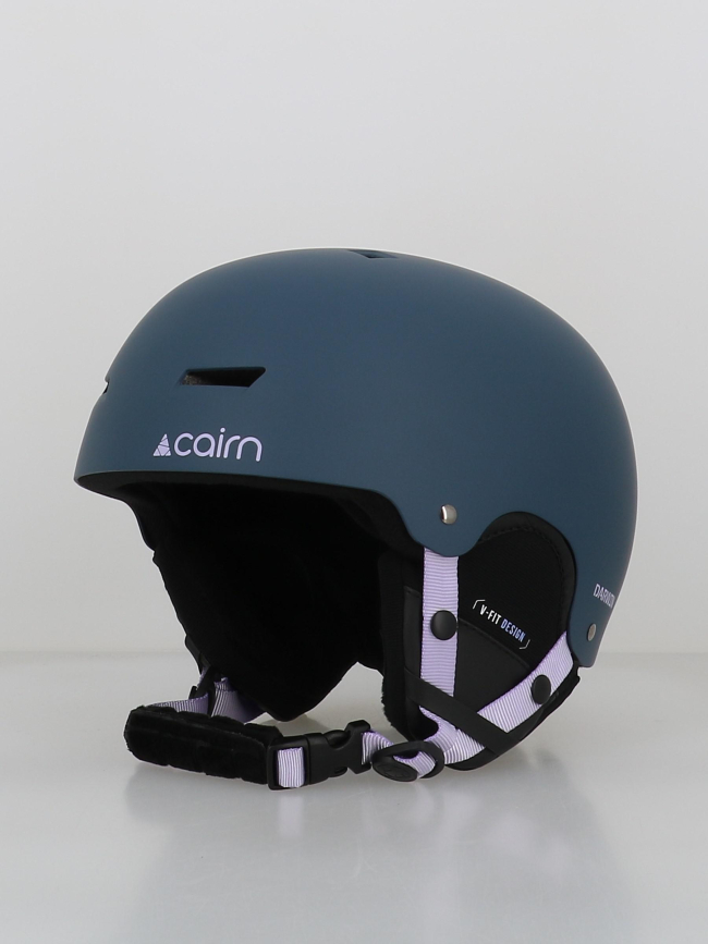 Casque de ski et vélo darwin bleu marine et violet adulte - Cairn