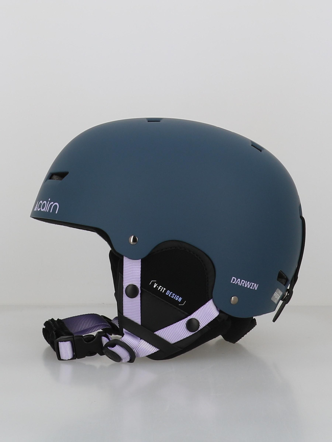 Casque de ski et vélo darwin bleu marine et violet adulte - Cairn
