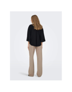 Chemise loose fit à manches 3/4 jdynana noir femme - JDY