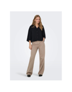 Chemise loose fit à manches 3/4 jdynana noir femme - JDY