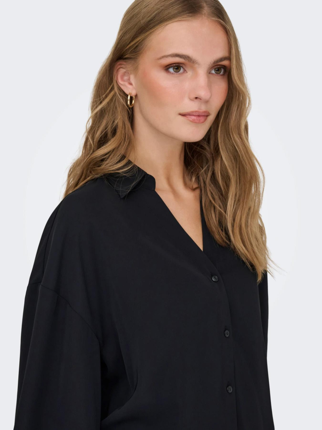 Chemise loose fit à manches 3/4 jdynana noir femme - JDY