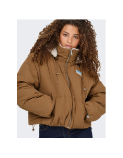 Doudoune réversible teddy maria marron femme - Only