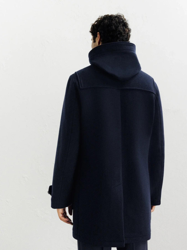Manteau duffle-coat bleu marine homme - Izac