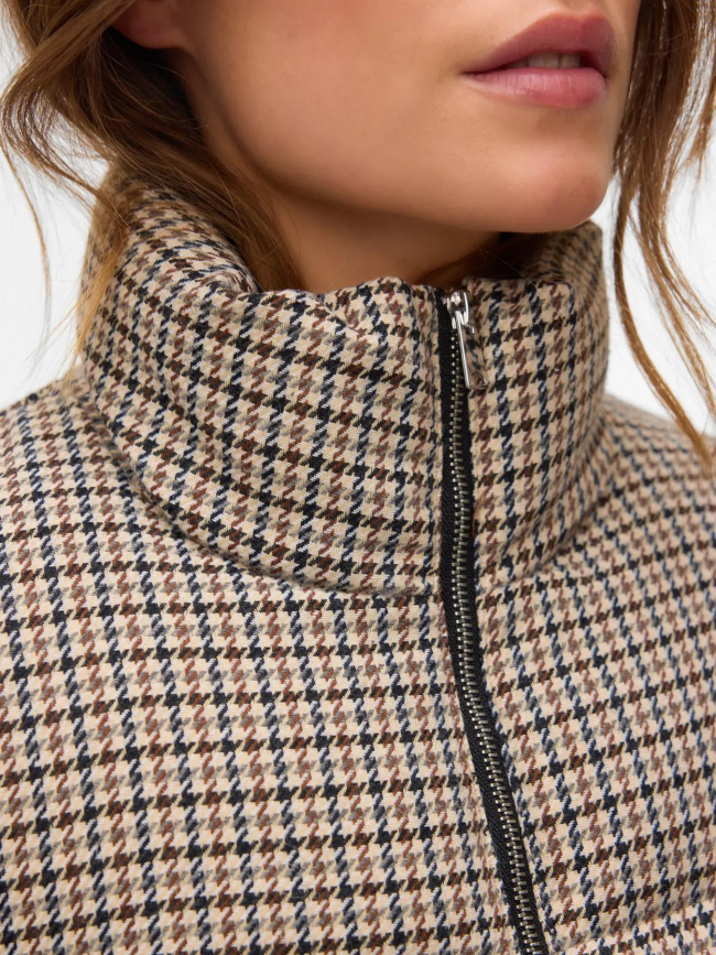 Doudoune à chevrons lyon marron femme - Vero Moda
