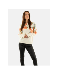 Pull à fleurs imprimé écru femme - Salsa