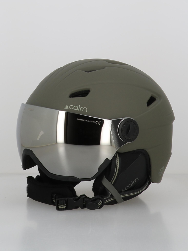 Casque de ski avec masque electron visor kaki femme - Cairn