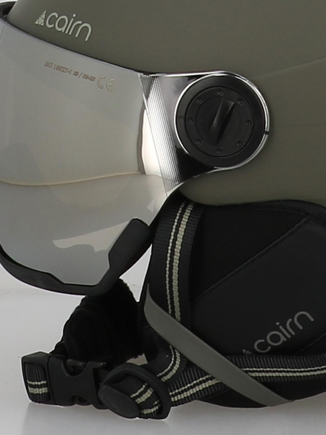 Casque de ski avec masque electron visor kaki femme - Cairn