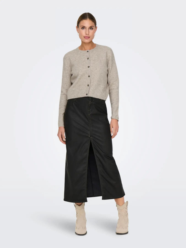 Gilet cardigan chloé life beige femme - Jdy